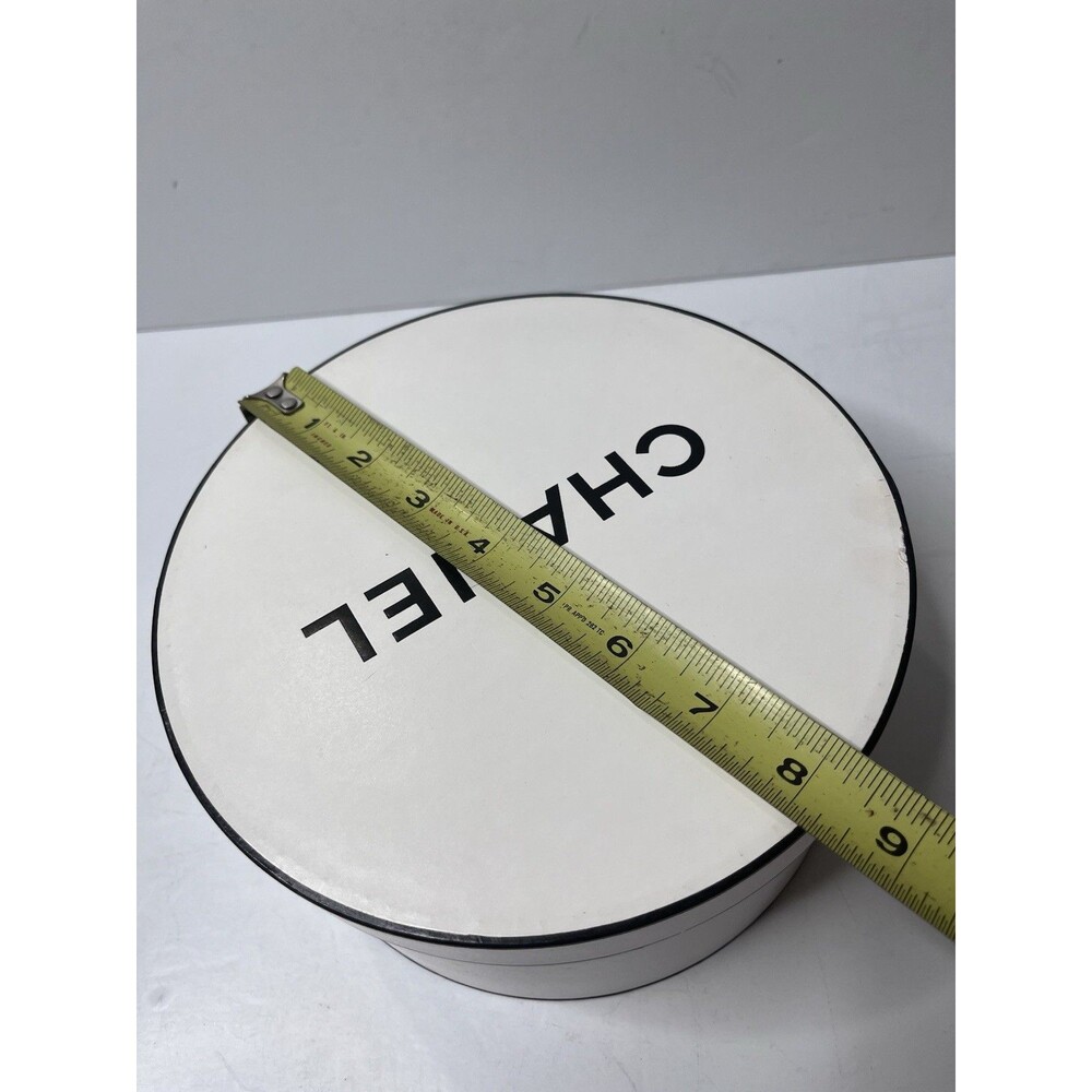 Chanel White Round 8" Empty Perfume Gift Box - Picture 9 of 9